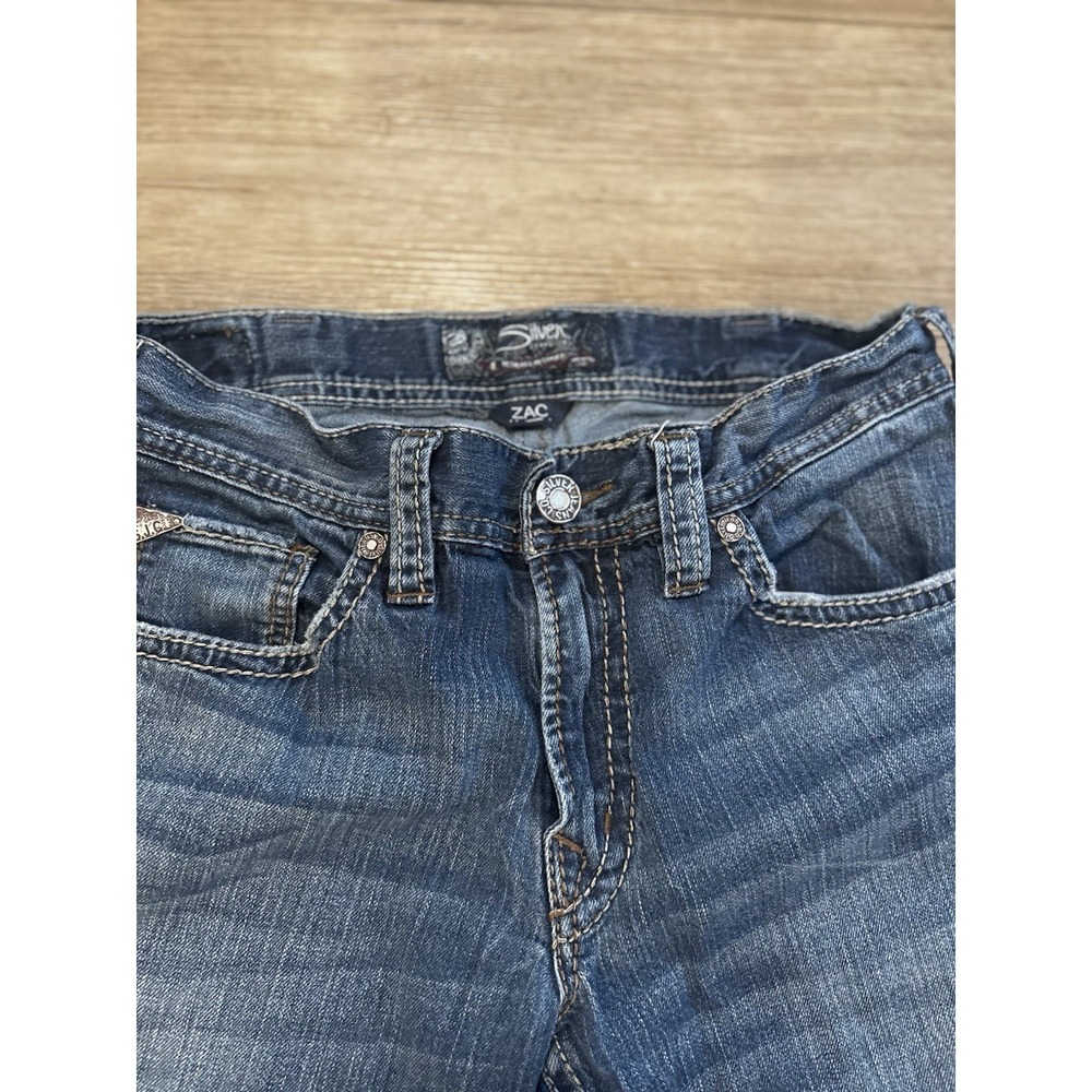 Silver Jeans Co Zac Relaxed Mens Jeans 33x32 Country Western Cowboy Nice Fading - Picture 3 of 10